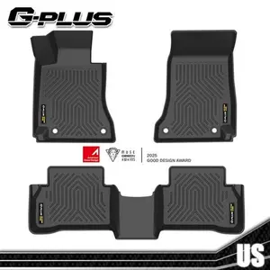Black TPE Floor Mats Liners All-Weather Fits 2015-21 Mercedes-Benz C-Class Sedan