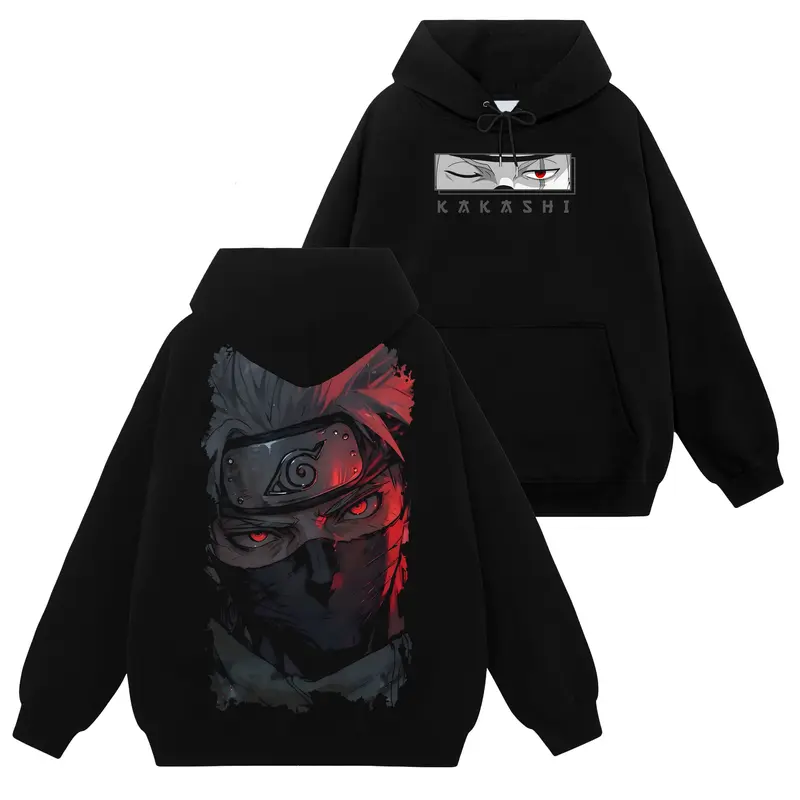 kakashi embroidered hoodie - TikTok Shop
