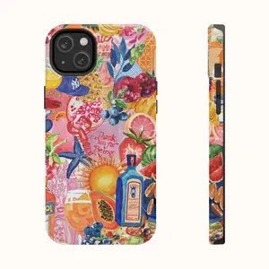 Coastal and Fruity Summer Collage Phone Case, La Dolce Vita, Spring Summer Themed, Cute & Trend for iPhone 15 14 13 12 11 X - TPU Phone Case Warranty and Protection - Phone Accessories Cellphone Protector Shockproof Handheld Protective Smartphone