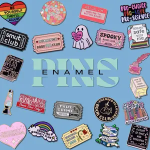 Enamel Metal Pins l Booktok Pin l Fashion Accessory