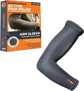 Incrediwear Active Pain Relief Arm Sleeve - Superior Support & Fast Acting Recovery for Tendonitis Muscle Strains & Post Injury Recovery - Breathable Fabric for Comfort & Durability
