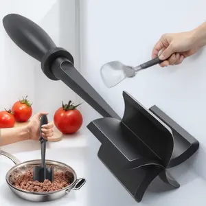 High-Temp Non-Stick Meat Mincer & Masher with Heat-Resistant Handle – Food-Grade, Versatile for Beef, Turkey, Potato Mash – Efficient Kitchen Tool for Pancakes, Eggs & Frying, Kitchen Gadget