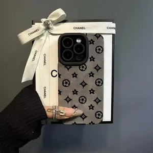 luxury Retro Classic Monogram Soft Silicone Phone Case For iPhone  11 12 13 14 15 Pro max/ pro/ plus Fall Resistant Dirt Shockproof Protector Cellphone Smartphone Cover Protection Protective Casing