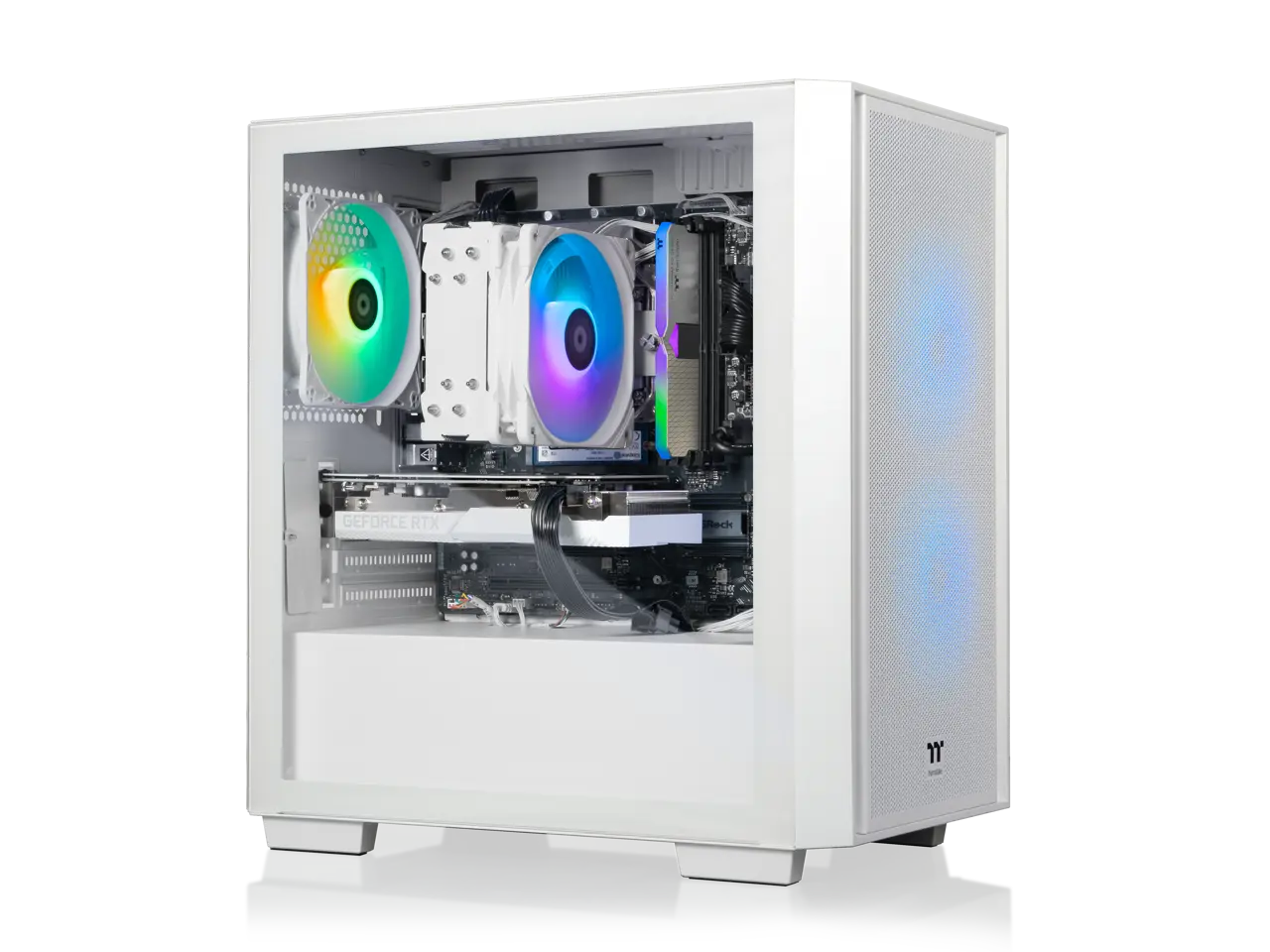 Thermaltake LCGS Versa i560S Gaming Desktop (Intel Core i7-14700F, 16GB 6000MT/s DDR5 RGB Memory, NVIDIA GeForce RTX 5060, 1TB NVMe M.2, WiFi, Windows 11) H16S-B76S-560-LCS
