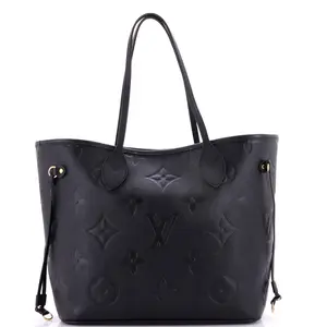 Pre-owned Louis Vuitton Leather Tote Bags REBAG Neverfull NM Tote Monogram Empreinte Giant MM by Rebag