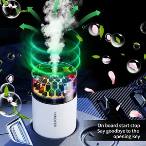 New Humidifier Silent Operation, Seven-Color Night Light Atmosphere, Compact and Elegant, Suitable for Living Room, Bedroom, Office, Car