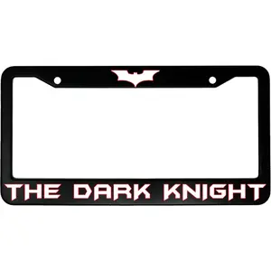 The Dark Knight (w/ Bat Symbol) Aluminum Car License Plate Frame, Car Accessories