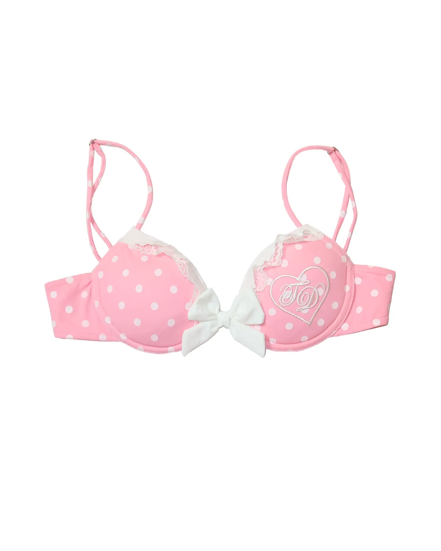 Strawberries and Cream Dolly Bikini Top