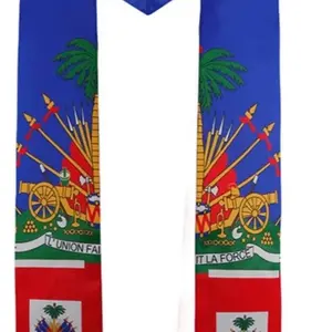 Honor Your Heritage with Haitian Flag Sashes: Perfect for Graduation and Special Occasions