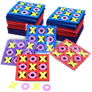 4E's Novelty 24 Pack Tic Tac Toe Game – Kids Valentine’s Gifts, Classroom Exchange Party Favors