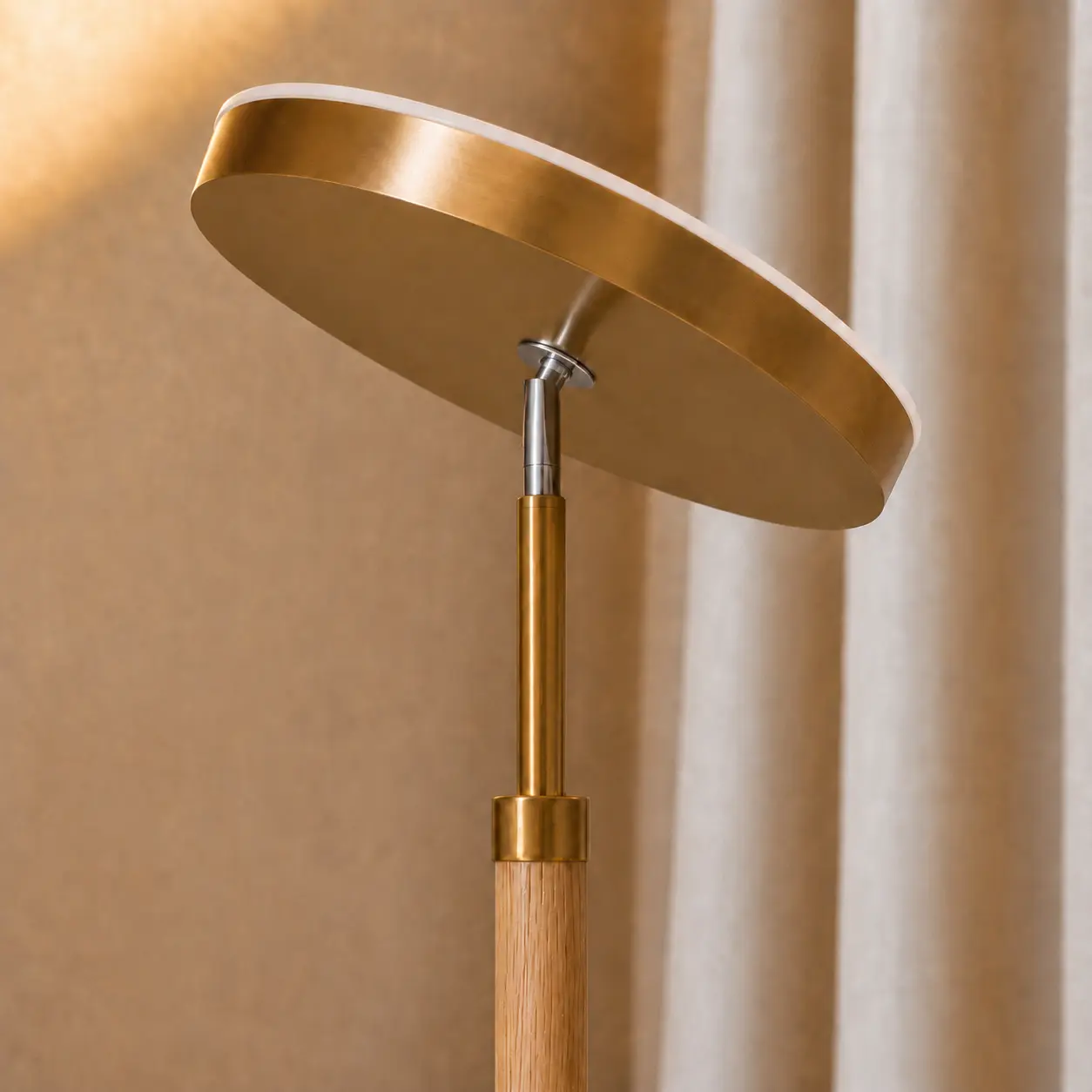 FULSUNT Wooden floor lamp，Dimmable Floor Lamps with remote control function，suitable for living room, bedroom, office, and reading space