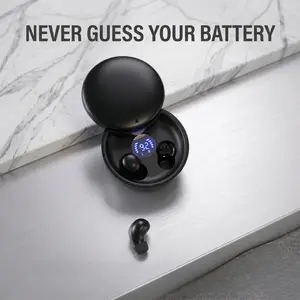 Fluffdrip SK26 Mini Wireless Earbuds with Smart LED Display & Unique Rotating Case | Aesthetic Bluetooth Headphones outdoorfun