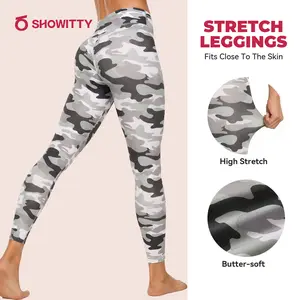 SHOWITTY Women's High Waisted Leggings – Tummy Control Soft Yoga Pants for Workout, Running & Fitness