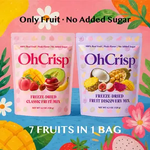 OhCrisp Freeze-Dried Fruit Mixes | 7 Fruits in One Bag | No Added Sugar｜New Package, More Fruits, Same Crunch