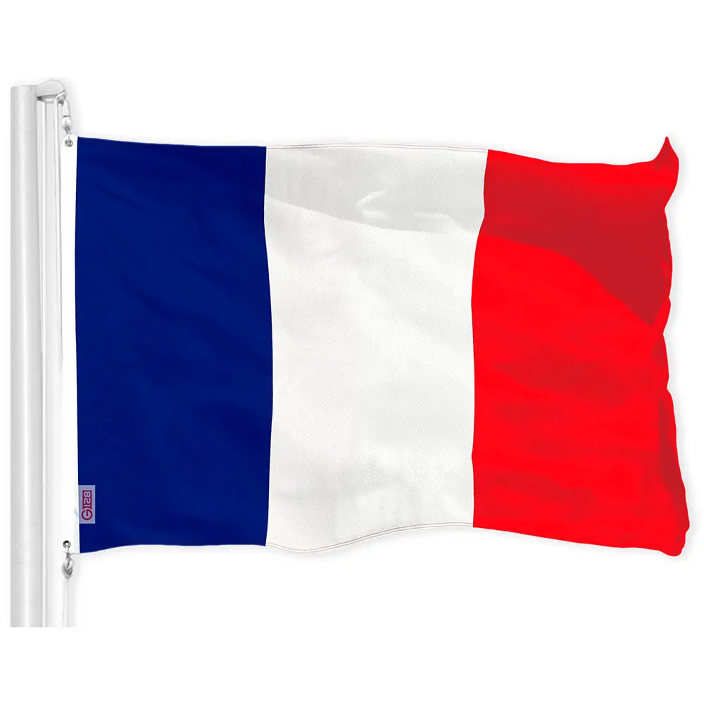 France (French) Flag 150D Printed Polyester 3x5 Ft