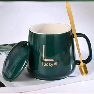 NEW ARRIVAL  Luxury Ceramic coffee warmer Mug Gift Set