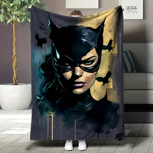 Batman-themed blankets, nap blankets, essential home furnishings, perfect Valentine's Day gift.