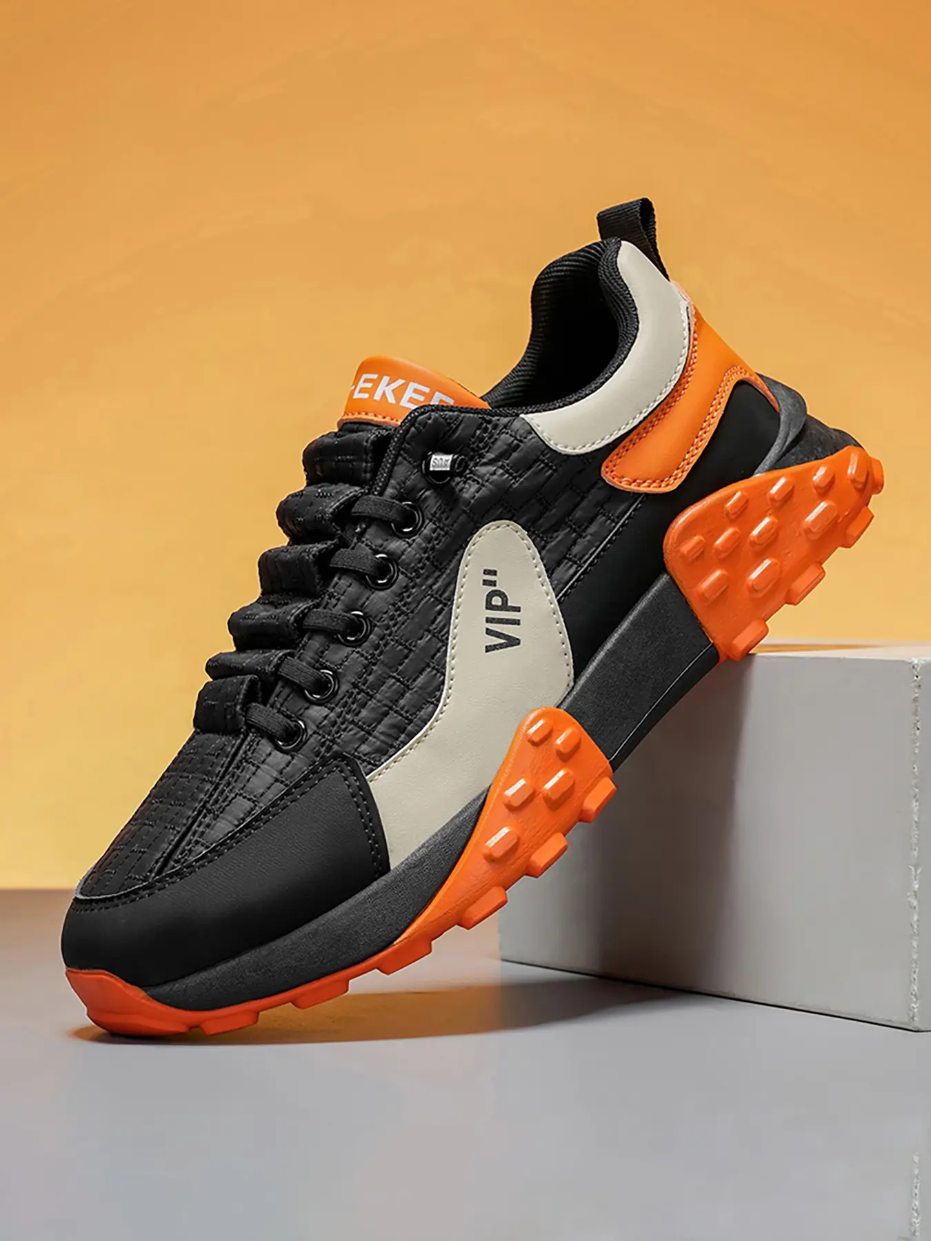 Fashion Men's Sport Casual Shoes, Sports Sneakers, Casual Trendy Sneakers, Comfortable Athletic Sneakers for Daily Wear, Stylish Low-Top Trainers for Running & Walking, Thick Sole Sneakers, Street Low Sneakers