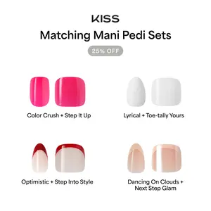 KISS Core Press On Glue Nails Bundles - Mani-Pedi Sets