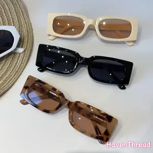 3-Pack Unisex Square Plastic Sunglasses - Fashion UV Protection Shades for Beach, Daily Wear & Photography, Trendy Retro Style Eyewear