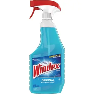 212 MAIN Ammonia-Based Streak-Free 23oz Liquid Glass & Surface Cleaner, Fresh Scent Blue Fish & Aquatic Pet Cleaning Tool