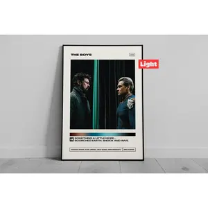 The Boys - Premium Poster - Minimalist TV Show Poster - Vintage - Retro -Wall Art Print