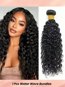Water Wave Human Hair Bundles 1 Piece Natural Hair Extensions  Human Hair Weave For Women