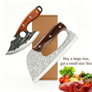 [Buy 1  Get 1 Free] For Only Today 2pcs kitchen knives, super sharp kitchen knives, meat cutters, kitchen knives and slicing knives Combination knife Block household knife chef  knifes meat cleaver knife kitchen  knives Kitchenware Meatcleaverset Cooking