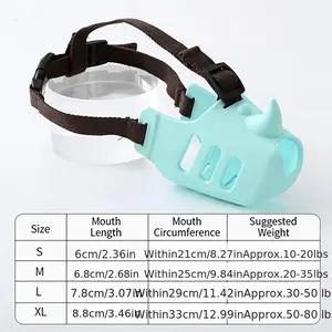 Dog Muzzle - Anti-Bite, Anti-Bark, Anti-Scavenging Dog Mask, Anti-Barking Device for Small to Medium Dogs, Corgi, Shiba Inu Pet Muzzle