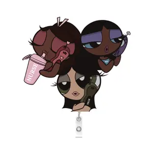 NRS BAE | POWERPUFF GIRL Badge Reel- Medical Island PPG's