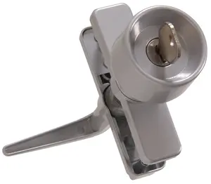 212 MAIN Keyed Knob Latches - Storm & Screen Door Lock Hardware, Carded, Silver
