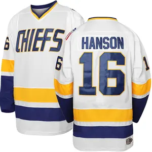 16 Jack 17 Steve 18 Jeff Slap Shot Movie Hanson Brothers Hockey Jersey Christmas gifts UglySweater