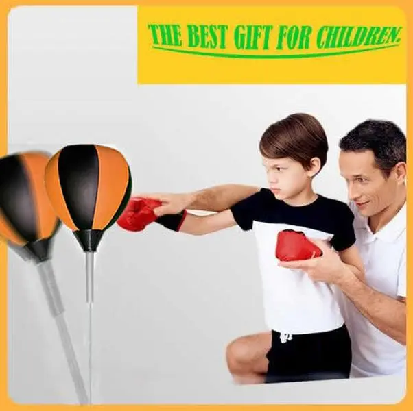 Boxing Bag with Stand for Teens & Adults/Reflex Speed Solo Punching Bag/Impact Reaction Bag , Height Adjustable | Speed Training | Fitness Stress Relief | Durable Workout Equipment | Perfect Present for Children