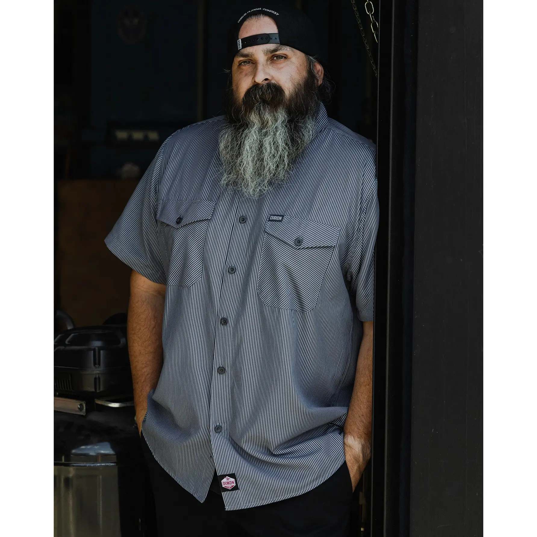 WorkForce Short Sleeve Work Shirt - Charcoal & Navy