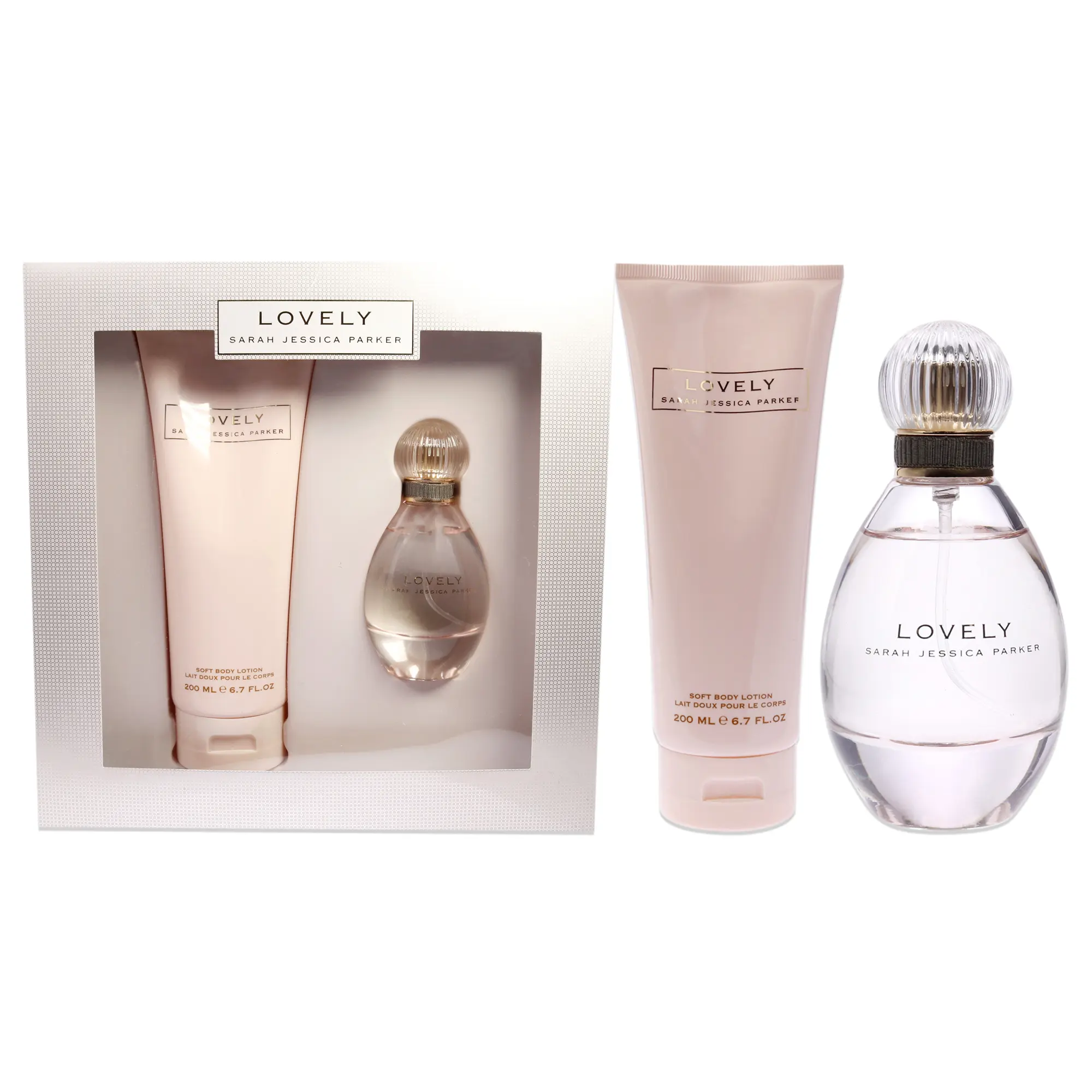 Women's Lovely by Sarah Jessica Parker 2-Pc Fragrance & Body Care Gift Set - 1.7oz EDP Spray, 6.7oz Soft Body Lotion