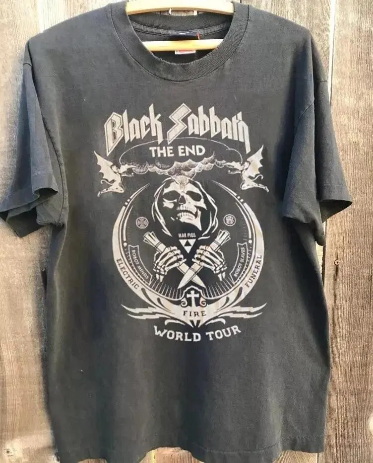 Black Sabbath Shirt, Black Sabbath Band Charcoal Cotton T-shirt Unisex S-5XL
