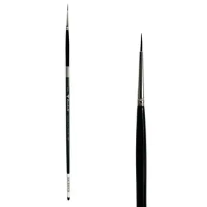 Trekell Crimson Taklon Long Handle Artist Brush - Size #10/0 Liner