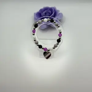 Handmade Asexual Pride Bracelet – Subtle Strength & Pride