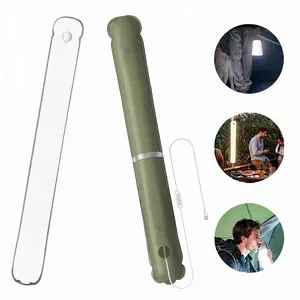 25-Inch USB-Powered Inflatable Camping Light — Magnetic LED tube, IP66 waterproof, lightweight and portable; suitable for camping, hiking, backpacking, fishing, and hurricane emergency preparedness.