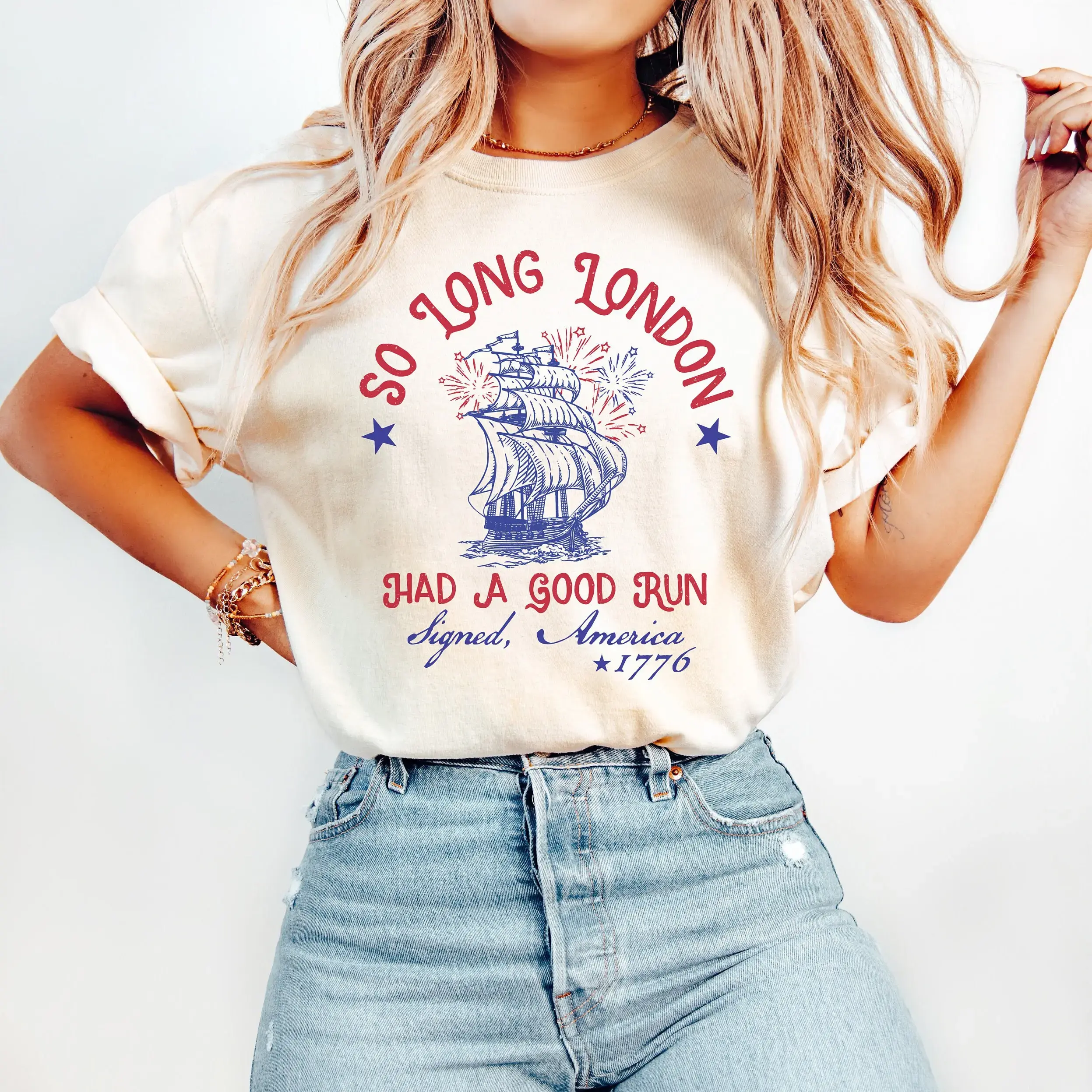 So Long London 4th of July , ie Fangirl, Gift For Her, Fourth Of July Shirt, Oversized Trendy Tee, July 4th Shirt T-shirts, Crewnecks, Hoodies – Gifts Suitable for Anyone xm01