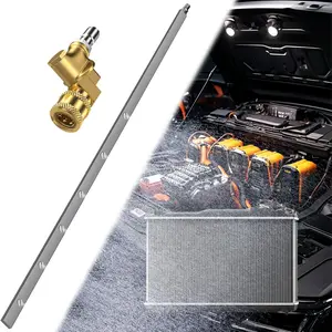 39'' Car Radiator Cleaning Wand 25° Fan Nozzle Car Truck Power Washer Wand Radiator Flush And Cleaner Tool Pressure Washer Radiator Wand Fit for Car Radiator Flushing Max 4500PSI Pressure Washer ﻿
