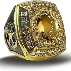 Softball Championship Ring — Gold | Size 9.5 | 1.25" × 1.25" × 1.5"