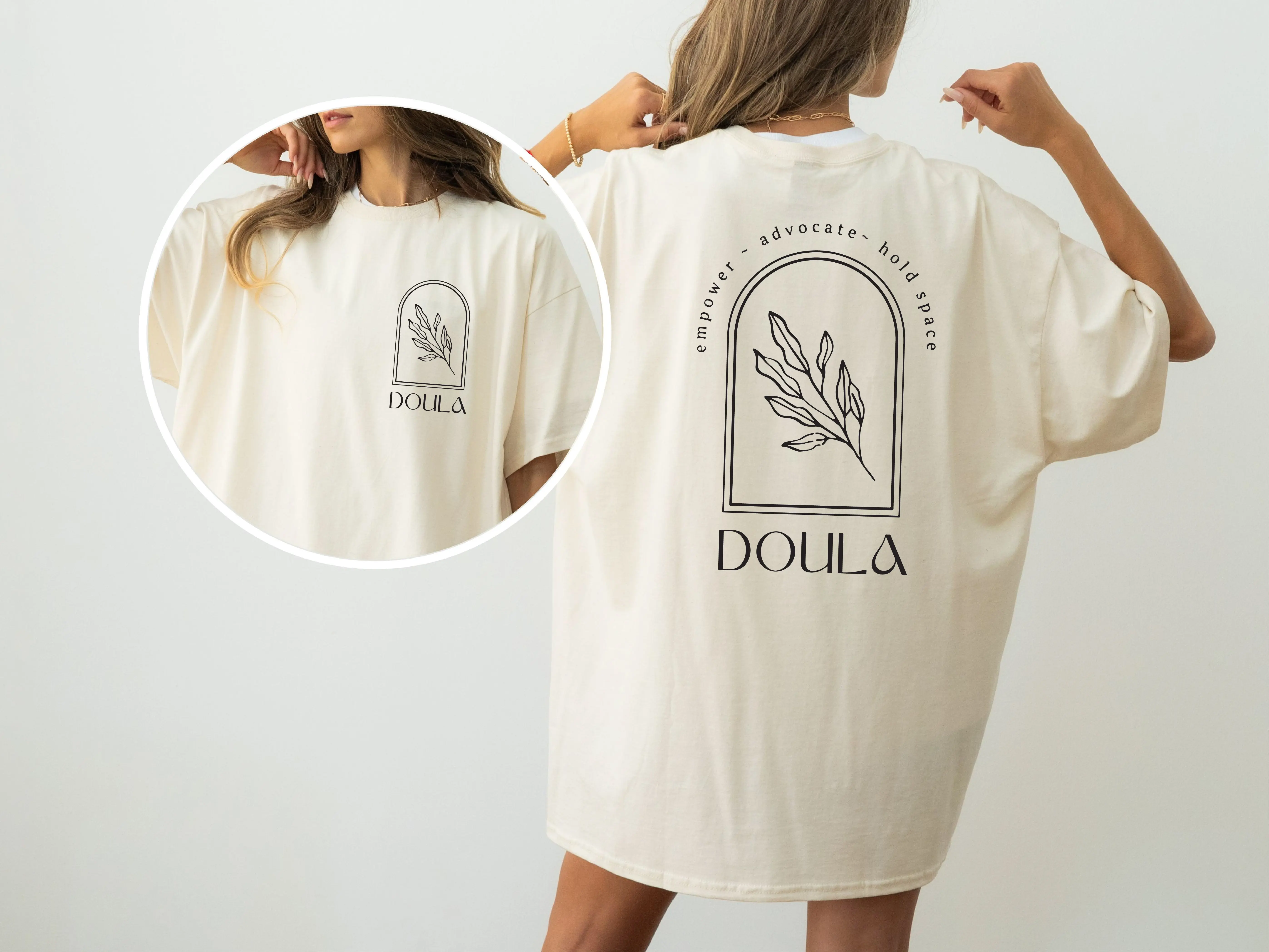 Doula Comfort Colors Shirt, Birth Doula Two Sided T-shirt, Midwife Gift Shirt, Postpartum Doula Tee, Birth Nurse T-shirt, Baby Catcher Shirt, Labor and Delivery Gift Tee
