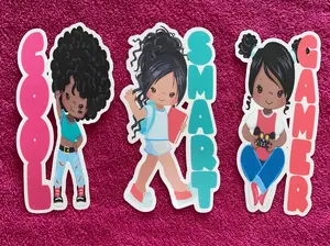Cool, Smart, Gamer (Girls Bookmark Set)