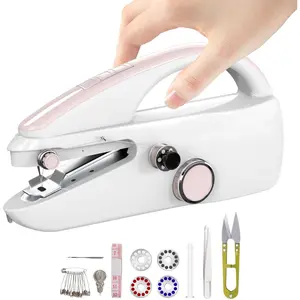 Handheld Sewing Machine,Two dear,Mini sewing machine,Easy to Use and   Suitable for Clothes,Fabrics, DIY  Travel Electric Handheld Sewing Machine for Beginner.