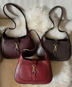 Yali Genuine Leather Shoulder & Crossbody Bag Made in Italy Textured Plain Design with Double Zipper Closure and Adjustable Strap for Everyday Use