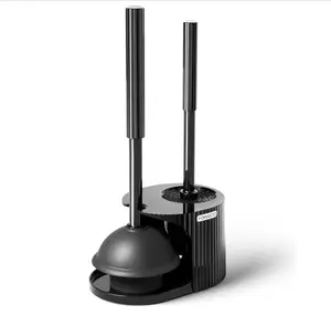 2 in 1 Toilet Plunger and Brush Set，Extended Handle Plunger，Toilet Bowl Brush Plunger Set,Bathroom Cleaning Tools ，Toilet Brush Plunger Combo，Cleaning Brush，Bathroom Cleaning Supplies