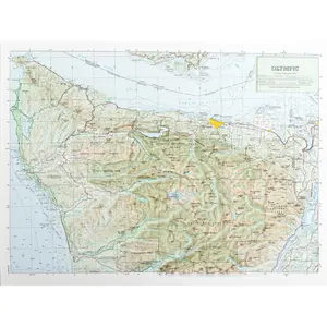 Olympic National Park Raised Relief Map