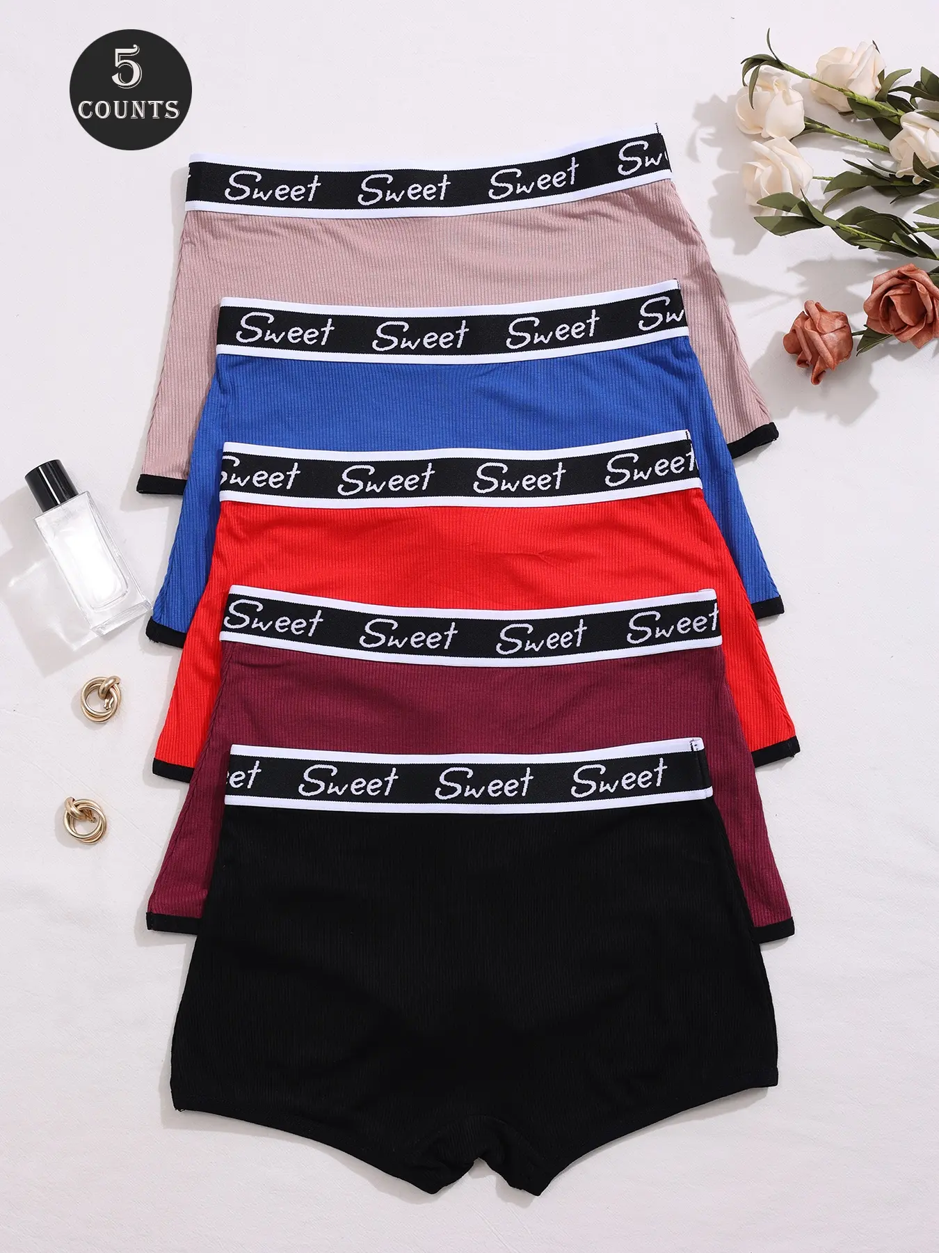 Women's Letter Pattern Underwear Set, Panty Set, Casual Comfy Panty, Comfortable Daily Wear, Stylish Women's Clothing Essentials, Perfect Gift Idea for Her