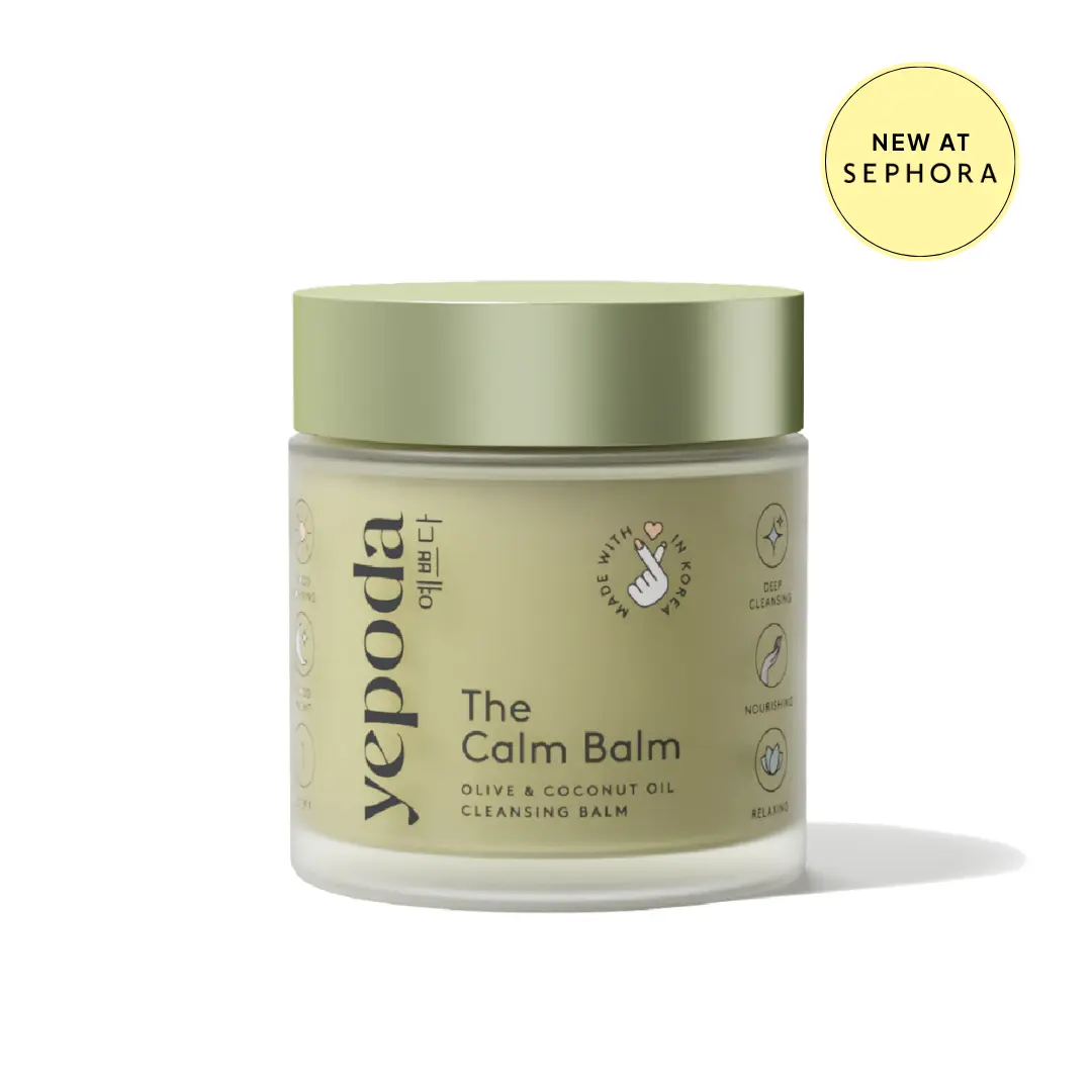 Yepoda The Calm Balm Cleansing Balm | Korean Makeup Remover & SPF Cleanser with Olive Oil & Coconut Oil | Gentle First Cleanse Facial Daily Nourishing